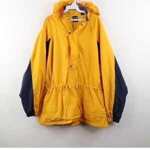 Vintage 90s GAP Streetwear Men’s Hooded Color Block Skiing Windbreaker Jacket L
